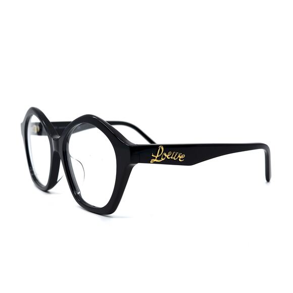 NEW LOEWE LW50053U 001 SHINY BLACK WOMEN'S EYEGLASSES FRAME - Picture 10 of 12